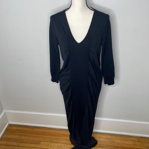 NWOT Zero Maria Cornejo Ruched sweater dress